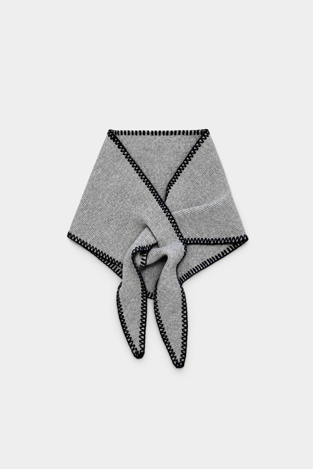CONTRAST STITCH KNIT BANDANA
