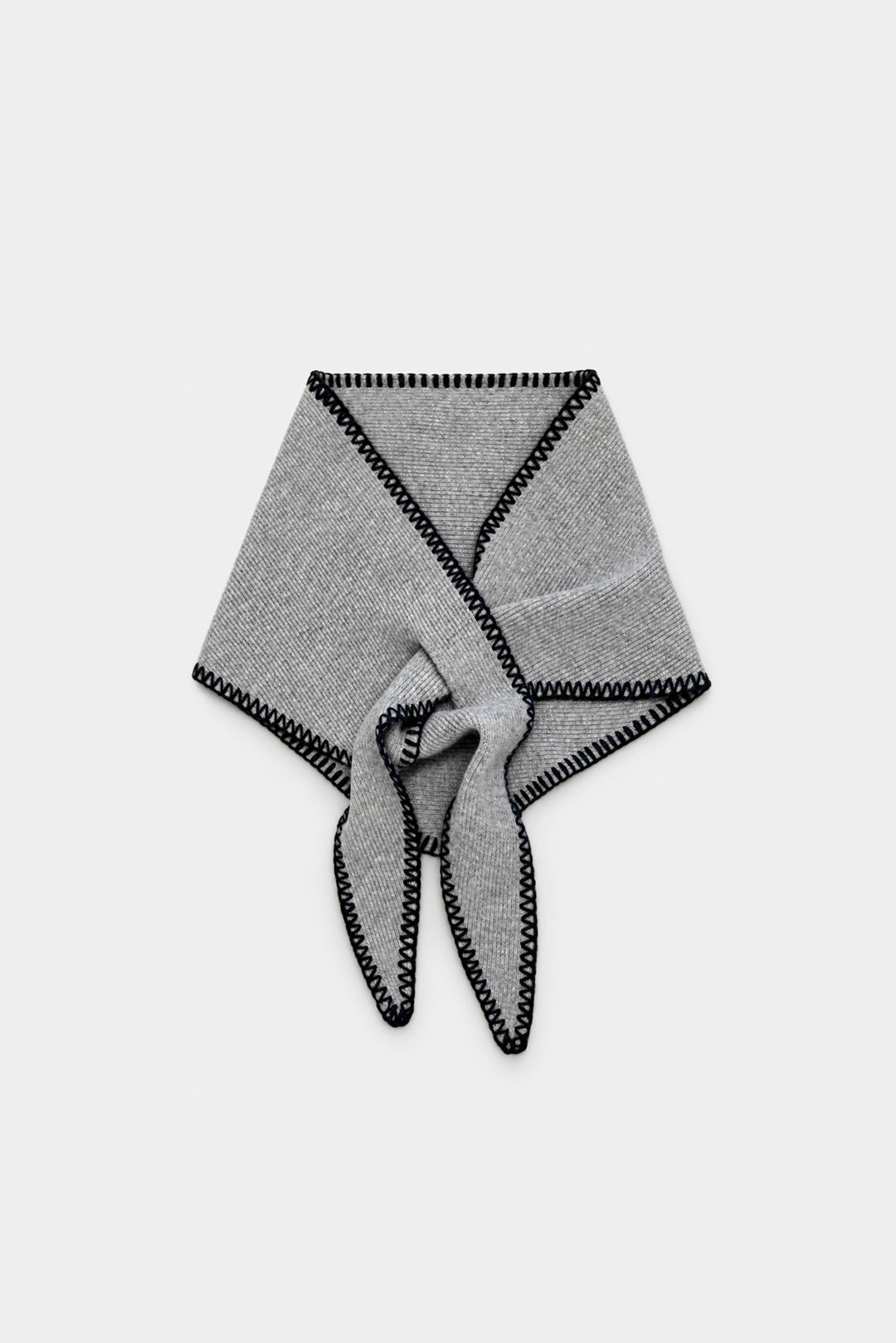 CONTRAST STITCH KNIT BANDANA