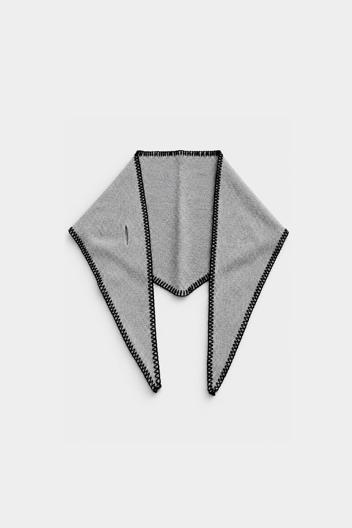 CONTRAST STITCH KNIT BANDANA