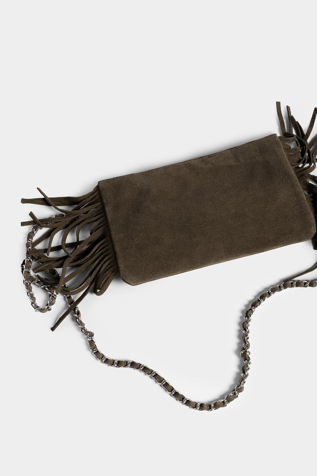 Studded Fringe Crossbody Bag