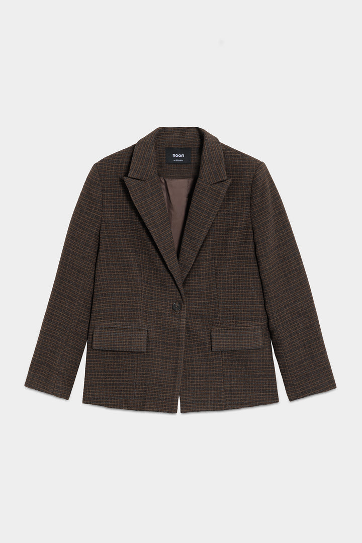 BLAZER CUADROS CON LANA