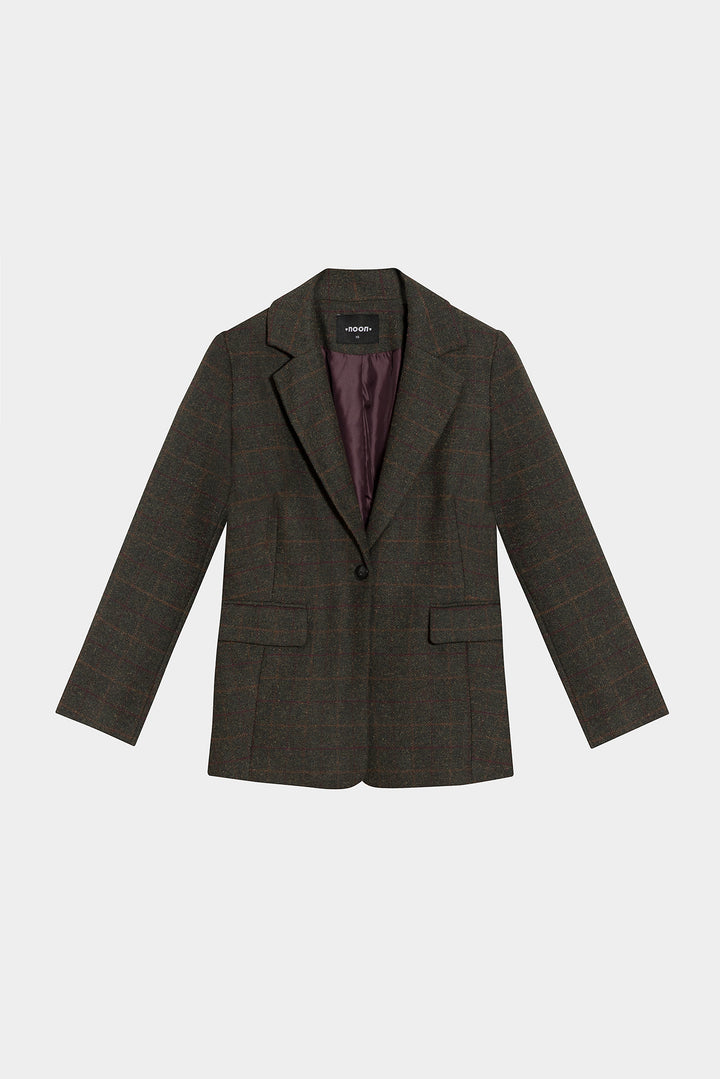 BLAZER CUADROS CON LANA