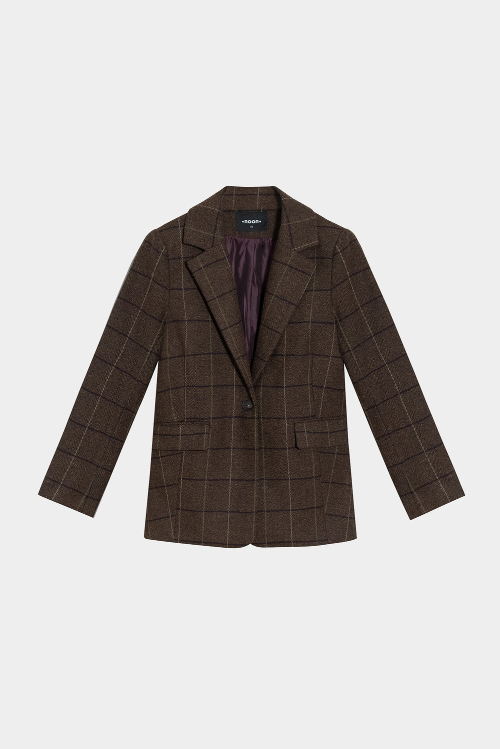 BLAZER CUADROS ESPIGA CON LANA