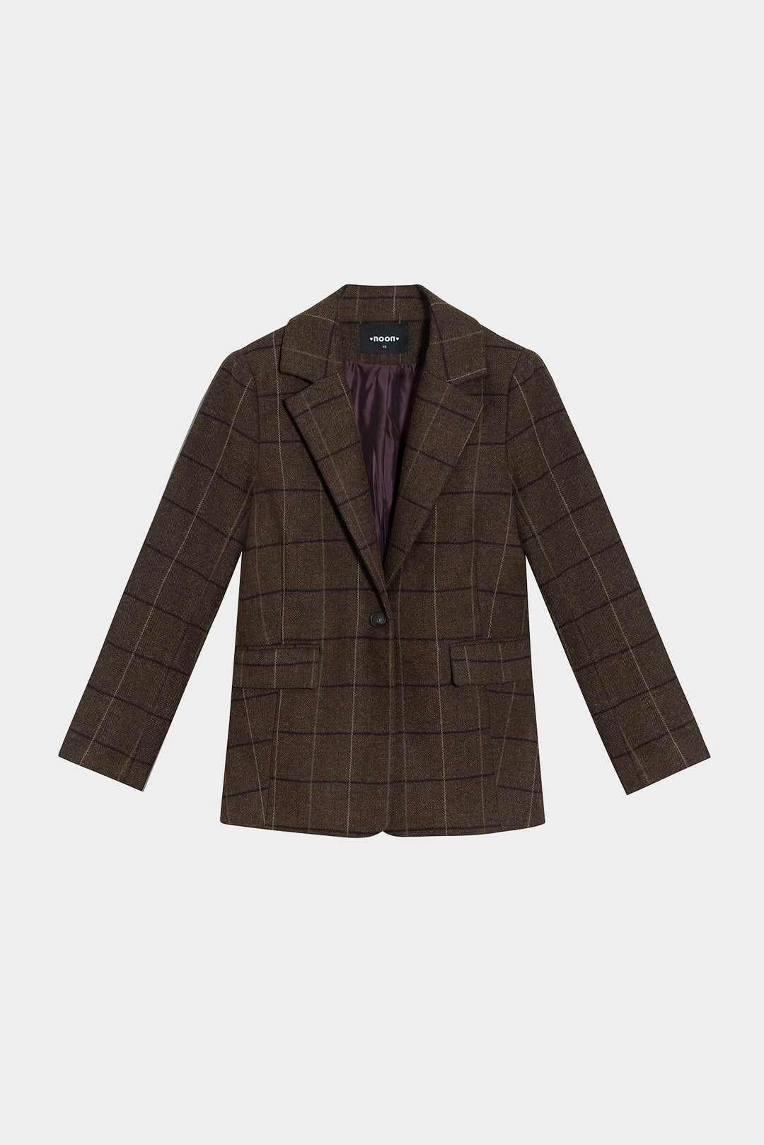 BLAZER CUADROS ESPIGA CON LANA