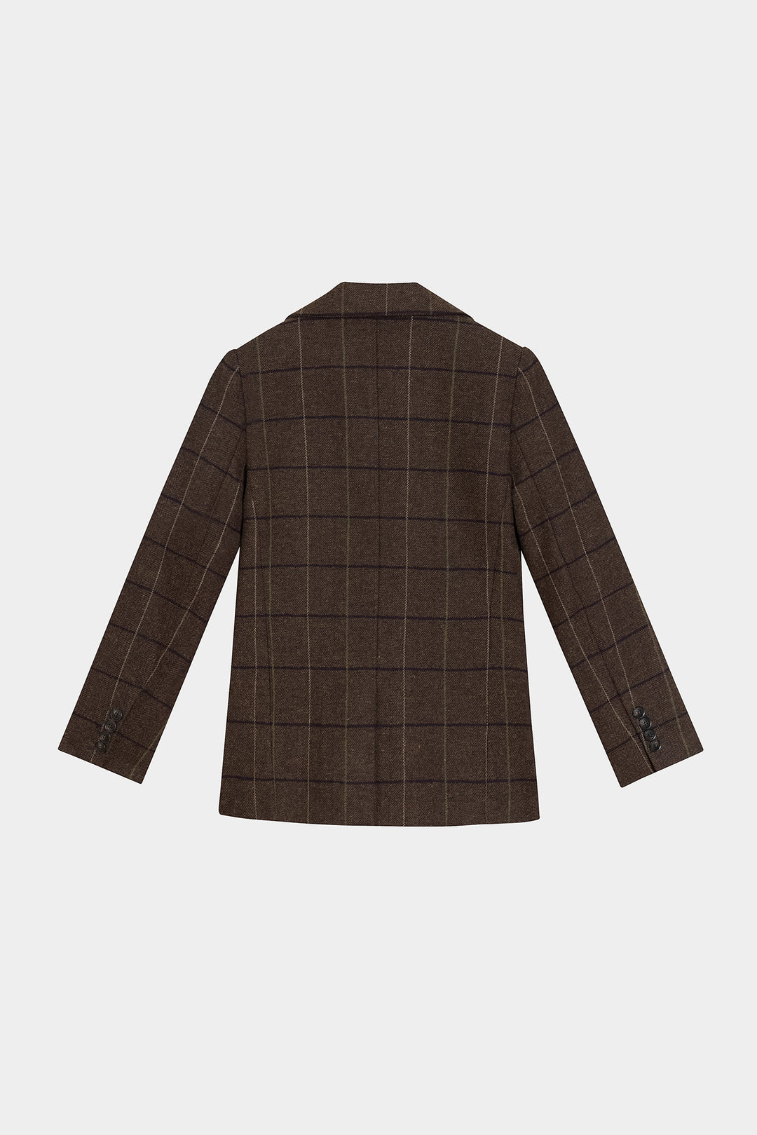 BLAZER CUADROS ESPIGA CON LANA