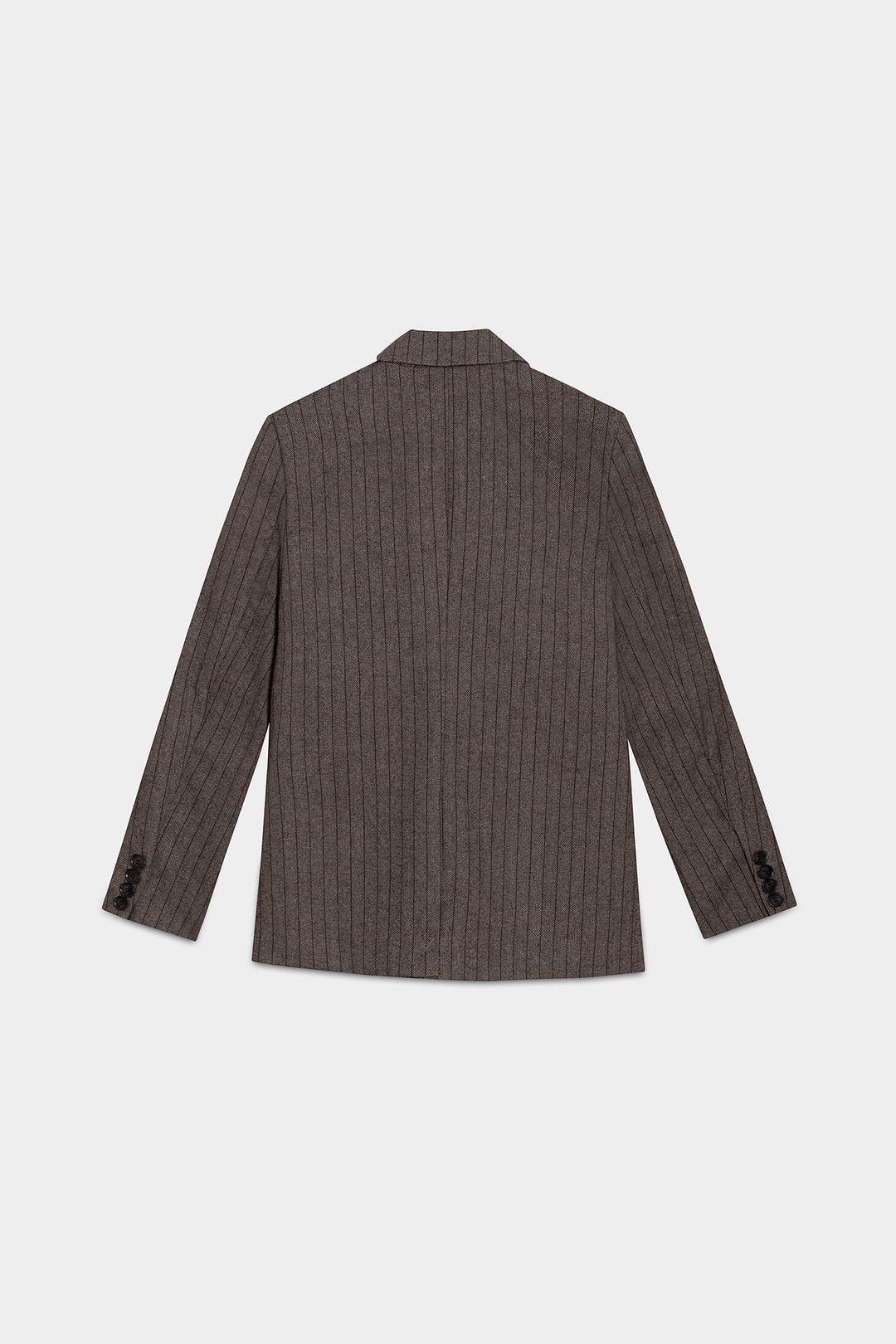 Blazer às riscas com lã