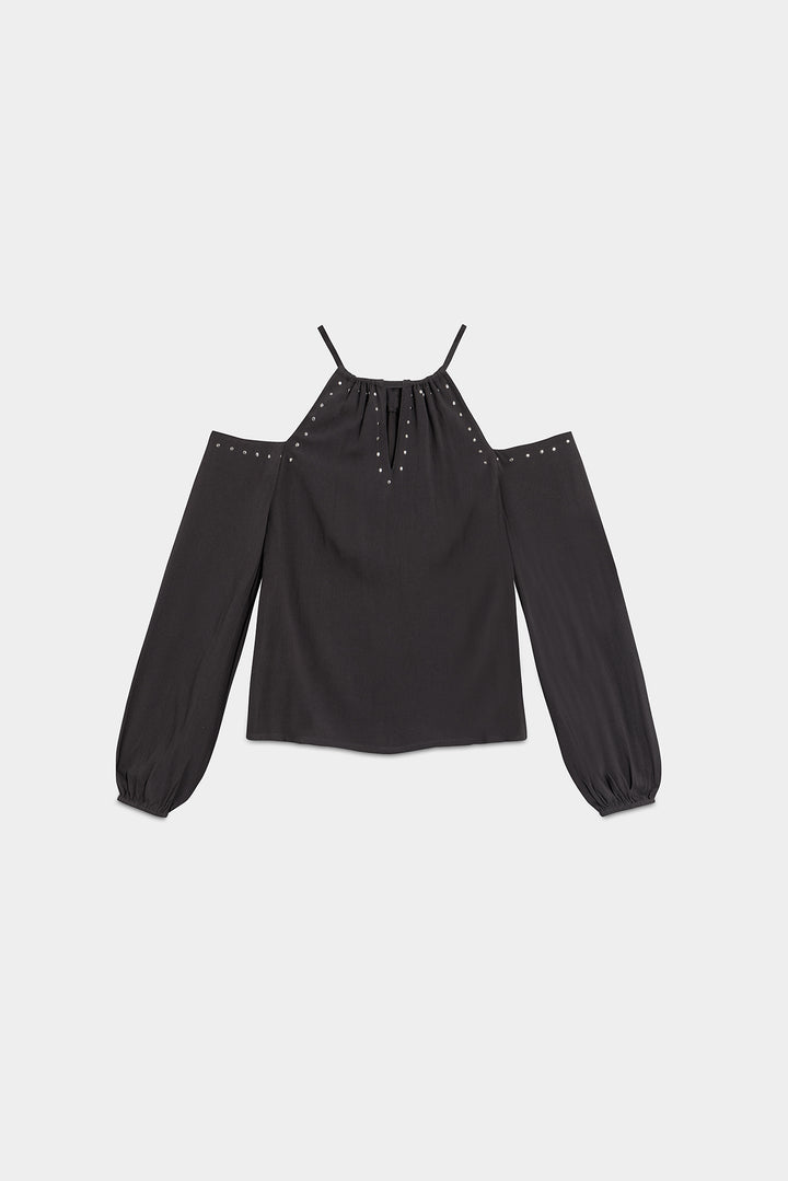 TOP WITH CUT-OUTS AND STUDS