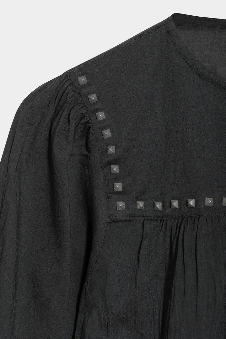 COTTON BLOUSE WITH STUDS