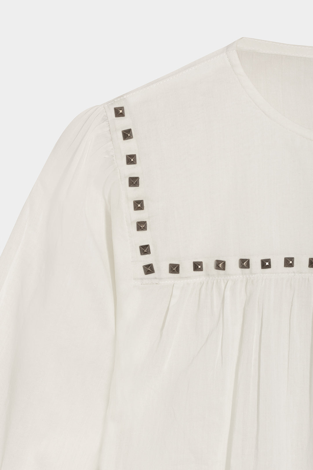 COTTON BLOUSE WITH STUDS