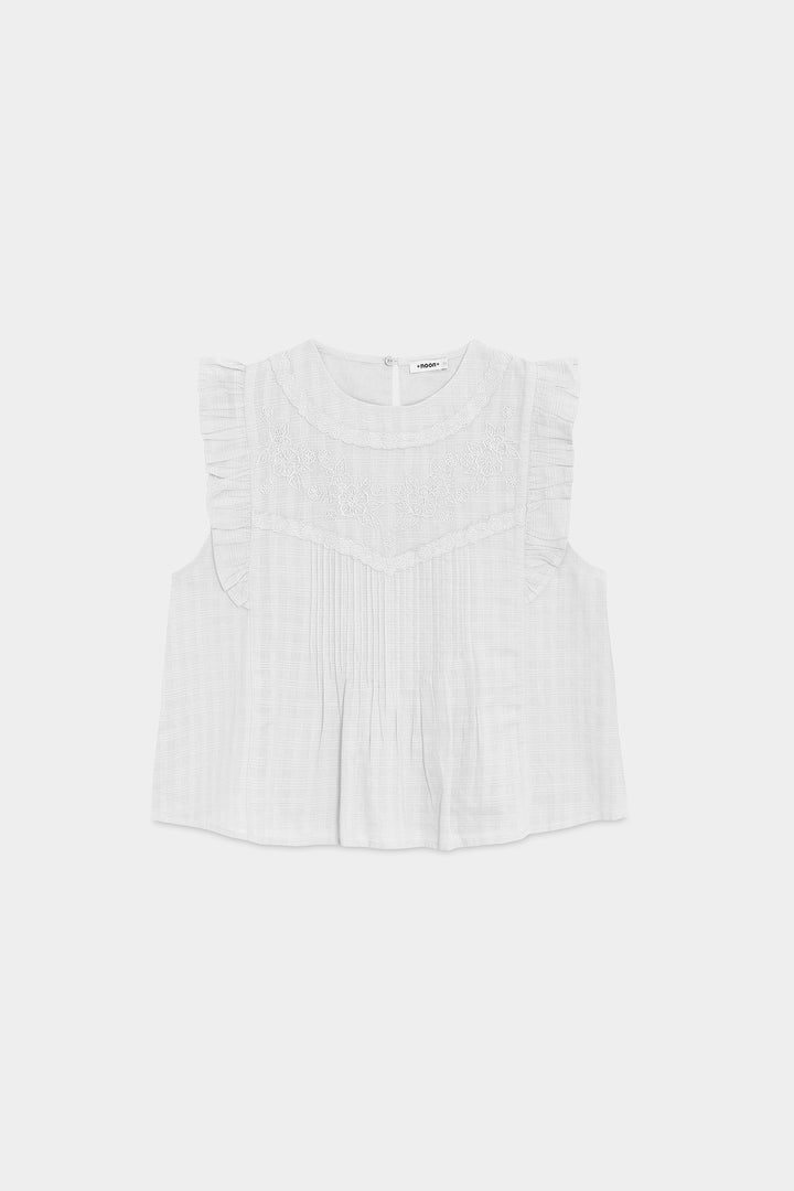 EMBROIDERED BLOUSE WITH STRIPES