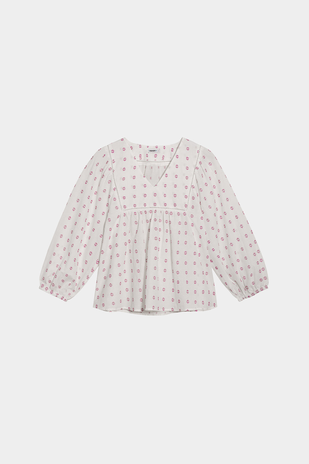 EMBROIDERED YOKE BLOUSE