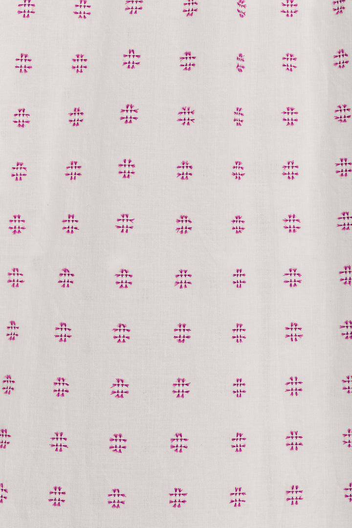 EMBROIDERED YOKE BLOUSE