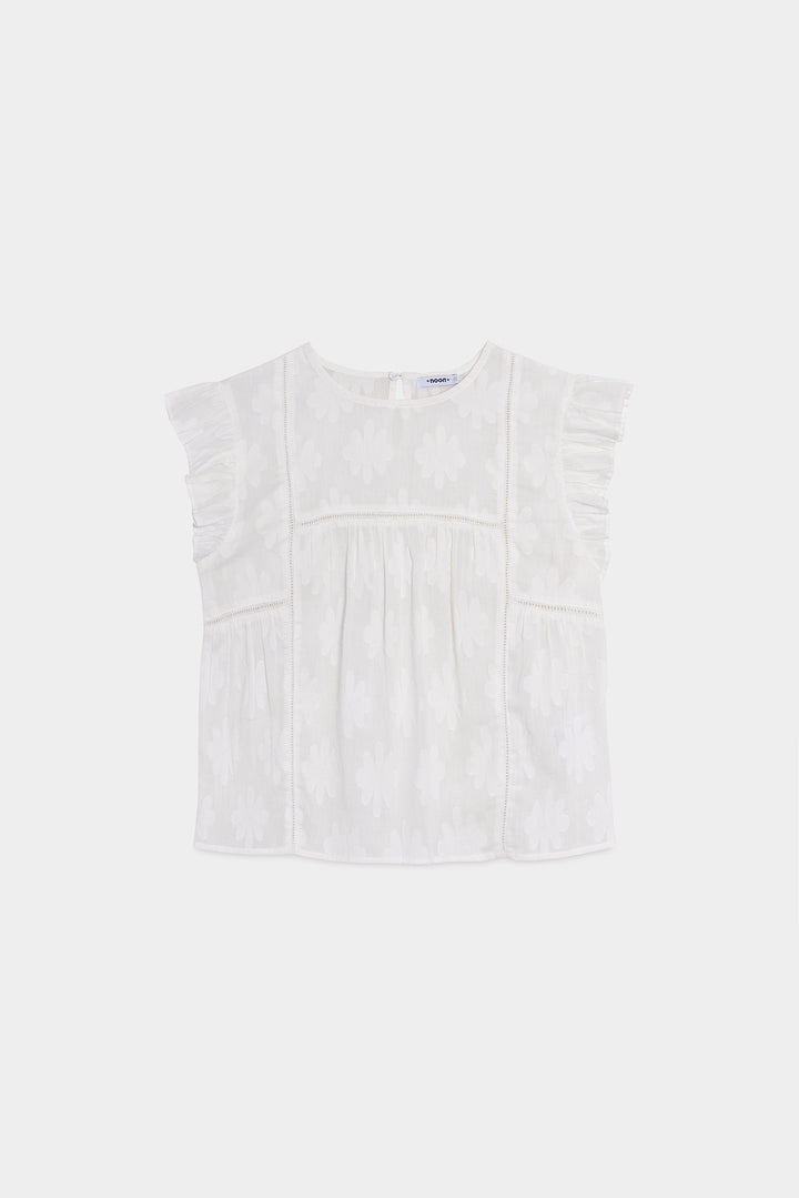 BLOUSE WITH FLORAL DETAIL