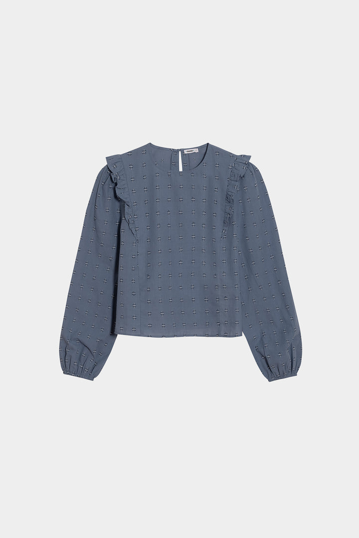 BLOUSE WITH RUFFLE DETAILS