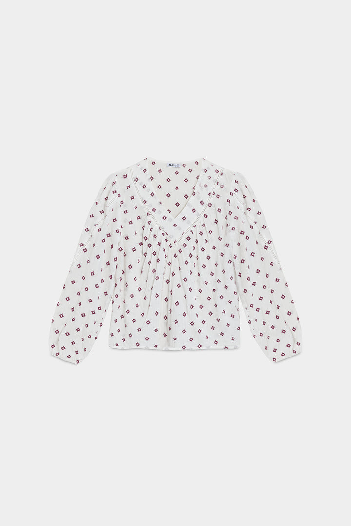 BLUSA ENTREDOS ESCOTE PICO
