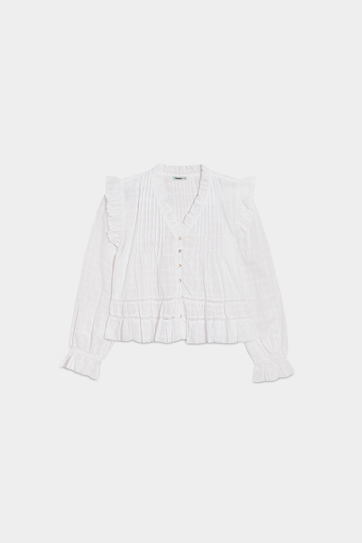 BLUSA ESCOTE PICO JARETAS