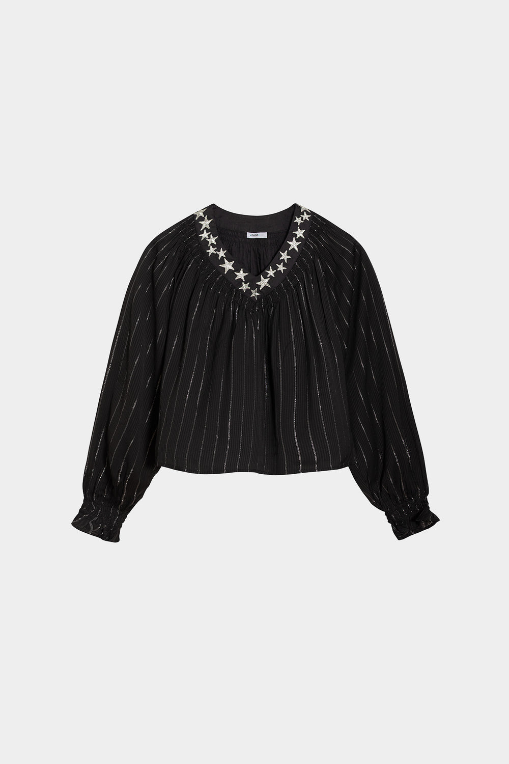 BLOUSE WITH EMBROIDERED STARS