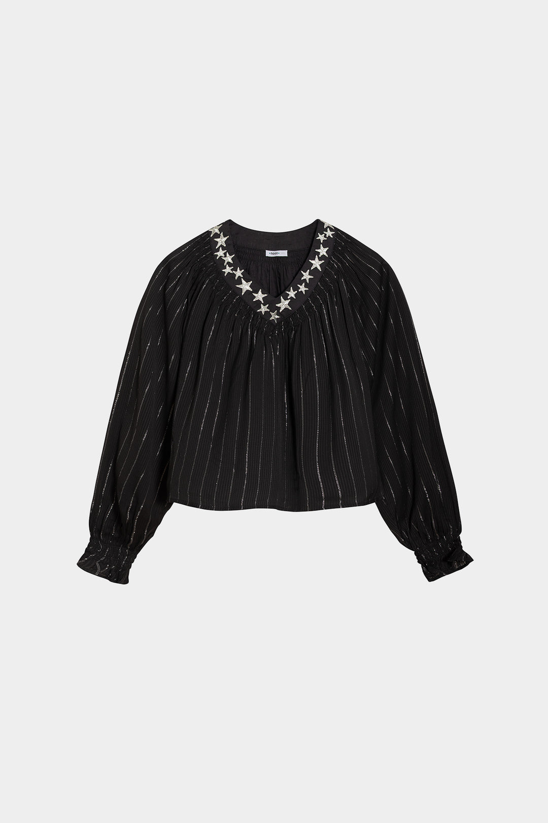 BLOUSE WITH EMBROIDERED STARS