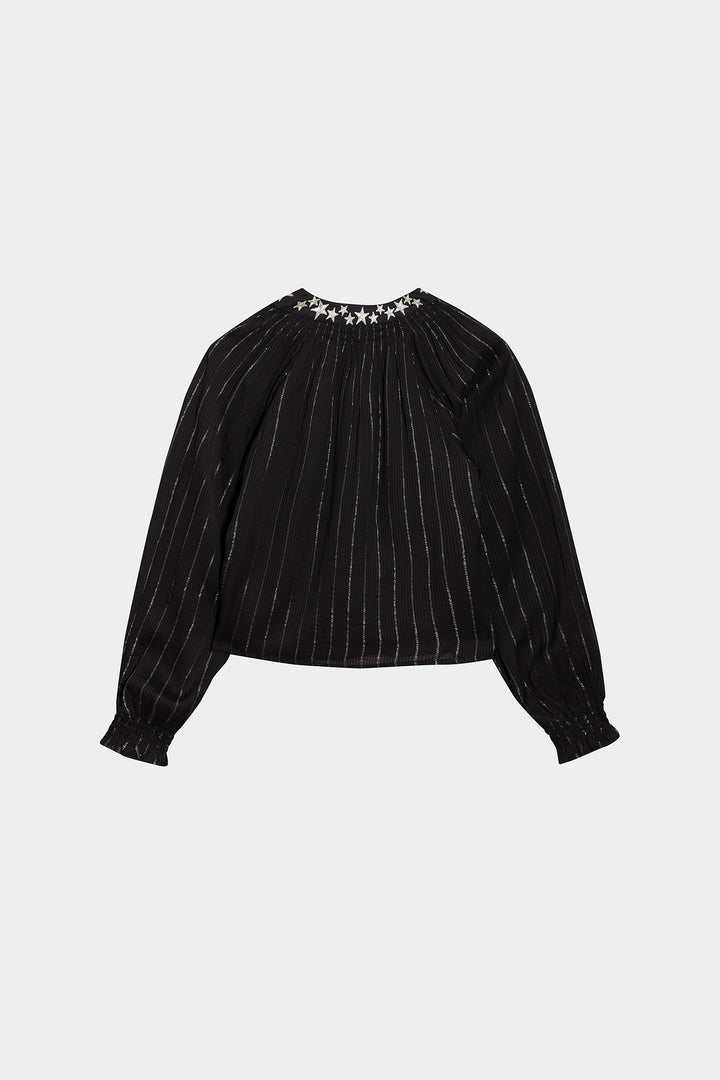BLOUSE WITH EMBROIDERED STARS