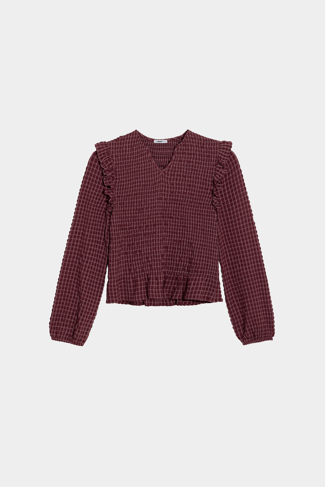 BLUSA FRUNCIDA CUADROS