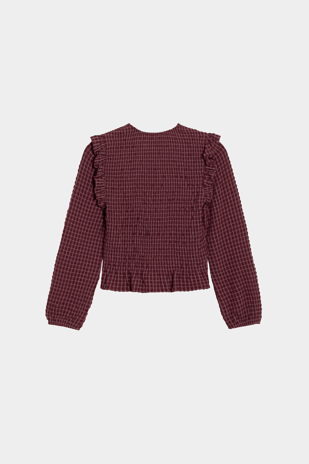 BLUSA FRUNCIDA CUADROS