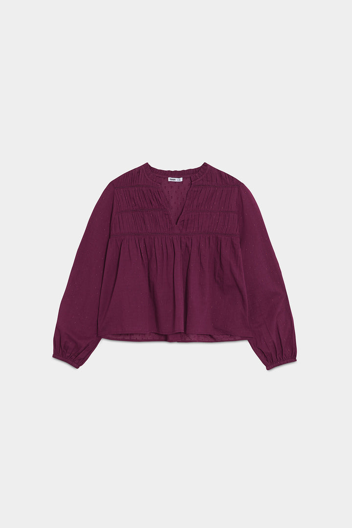 BLUSA FRUNCIDA ENTREDOS
