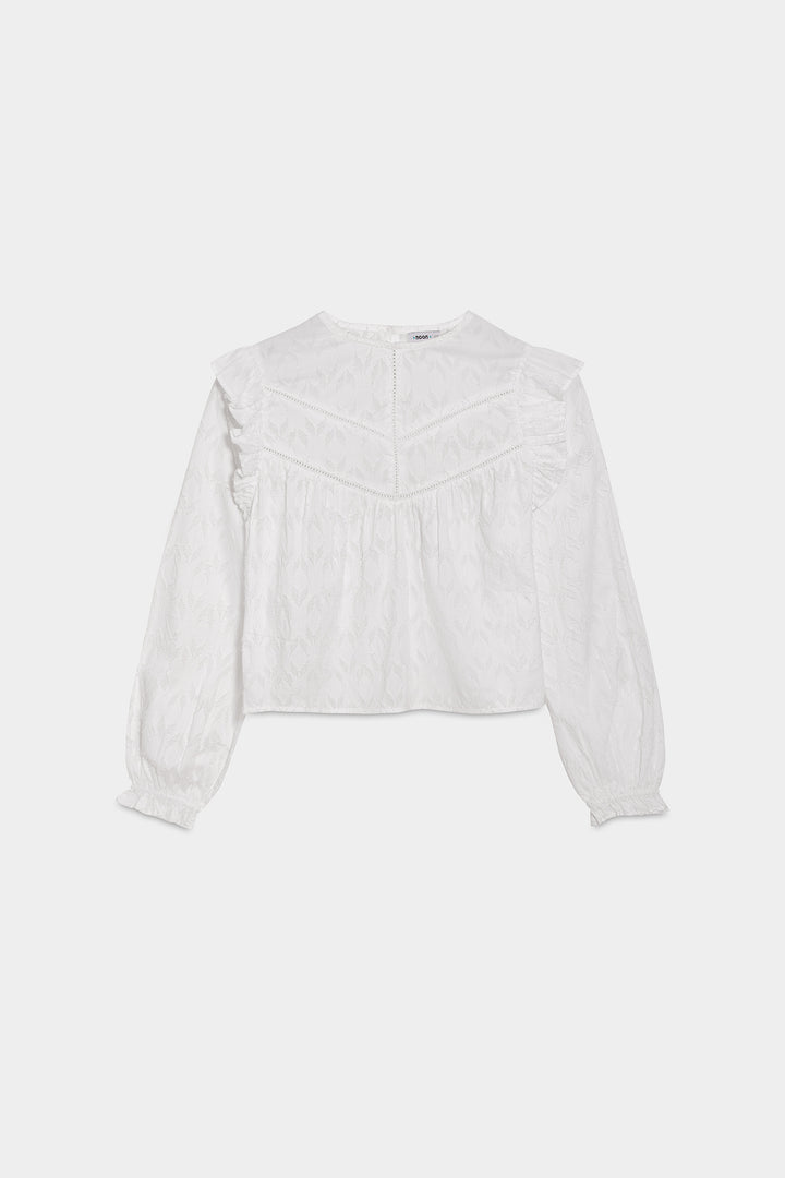 BLUSA TEXTURA VOLANTES