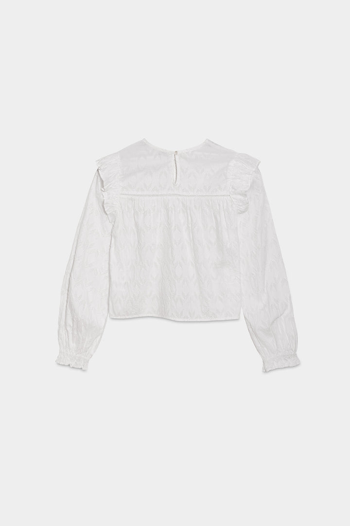 BLUSA TEXTURA VOLANTES