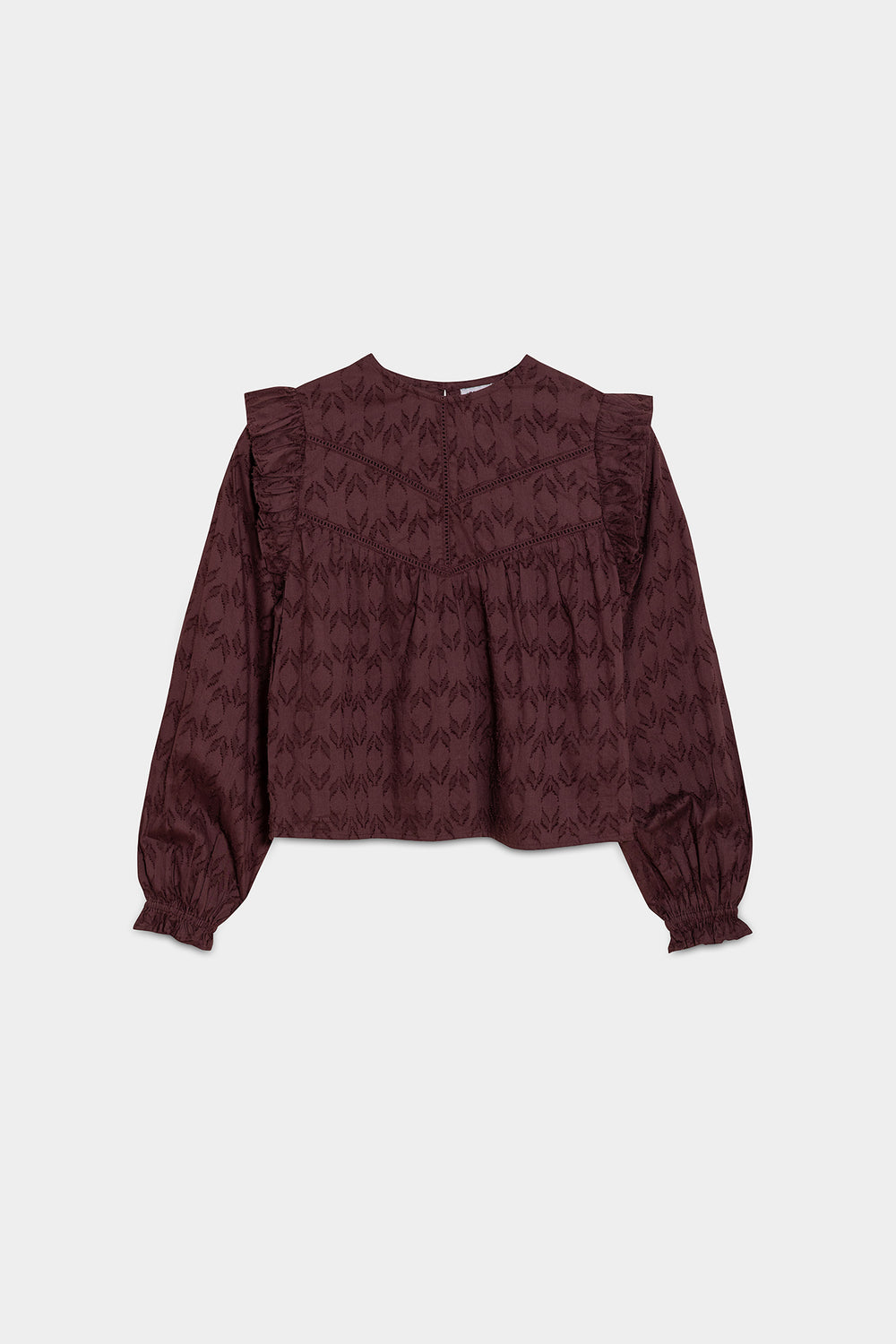 BLUSA TEXTURA VOLANTES