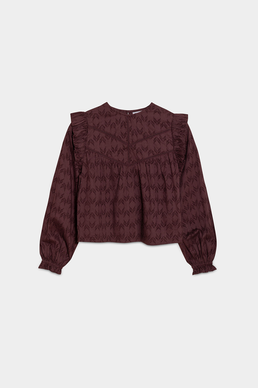 BLUSA TEXTURA VOLANTES