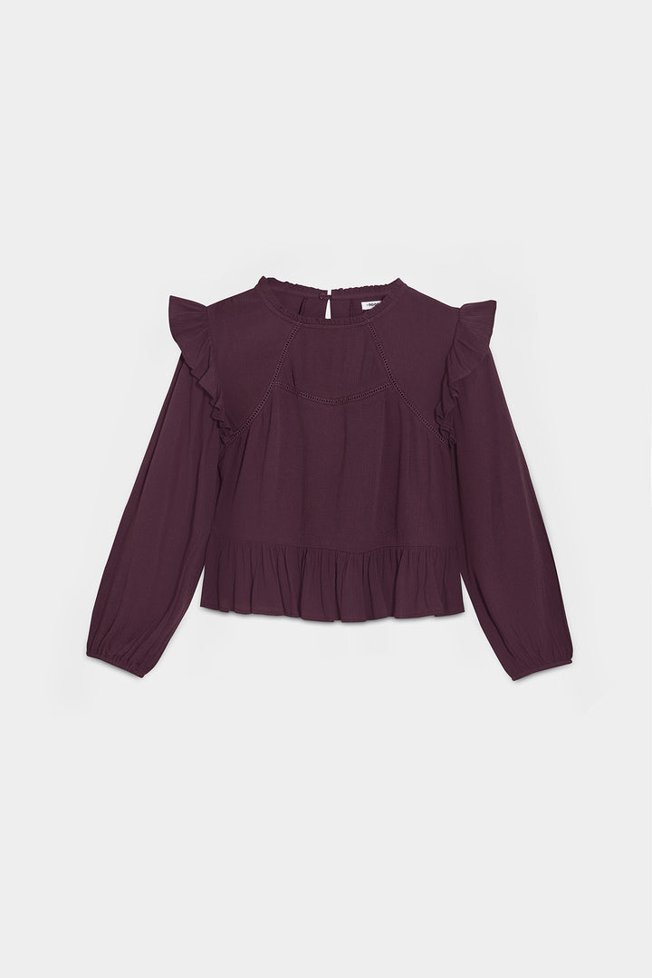 Ruffled Blouse Details