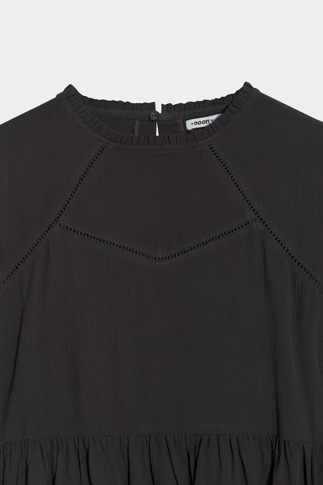 RUFFLED BLOUSE WITH DETAILS