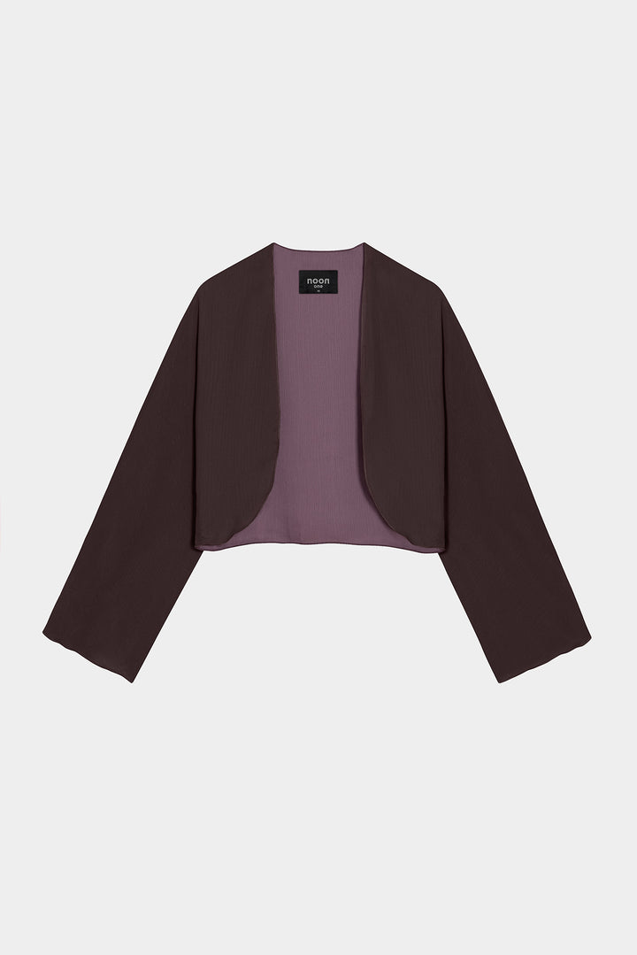 REVERSIBLE CHIFFON BOLERO