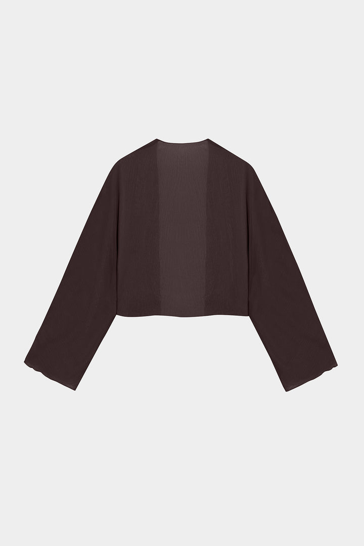 REVERSIBLE CHIFFON BOLERO