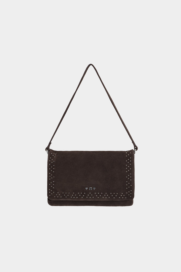 BOLSO BANDOLERA PIEL TACHAS