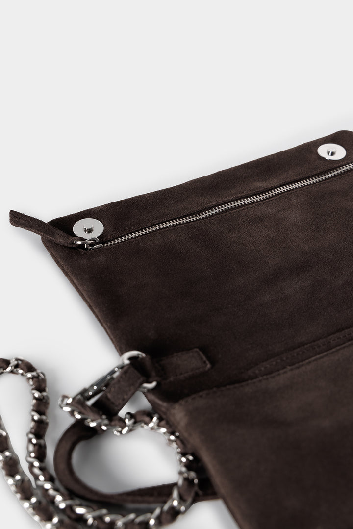 STUDDED LEATHER SHOULDER BAG