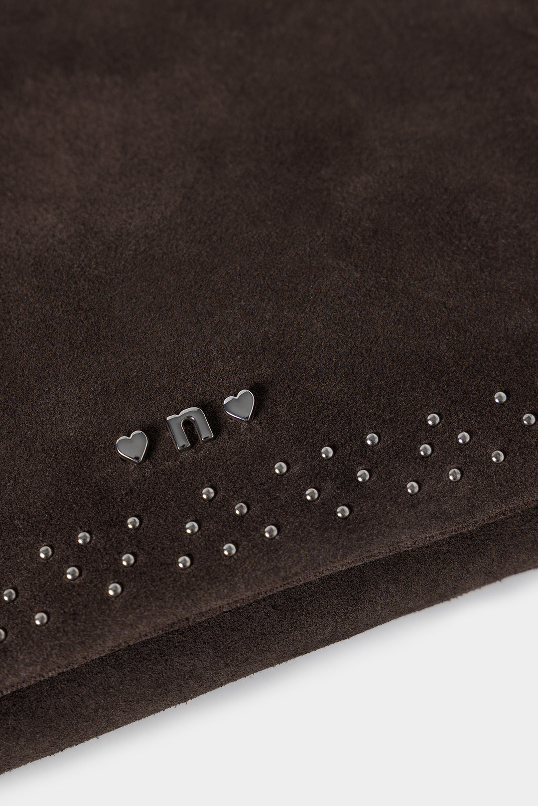 STUDDED LEATHER SHOULDER BAG
