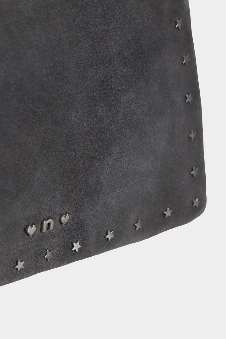 BOLSO PIEL TACHAS ESTRELLAS