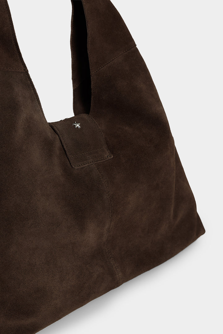 BUCKLE LEATHER SHOPPER BAG