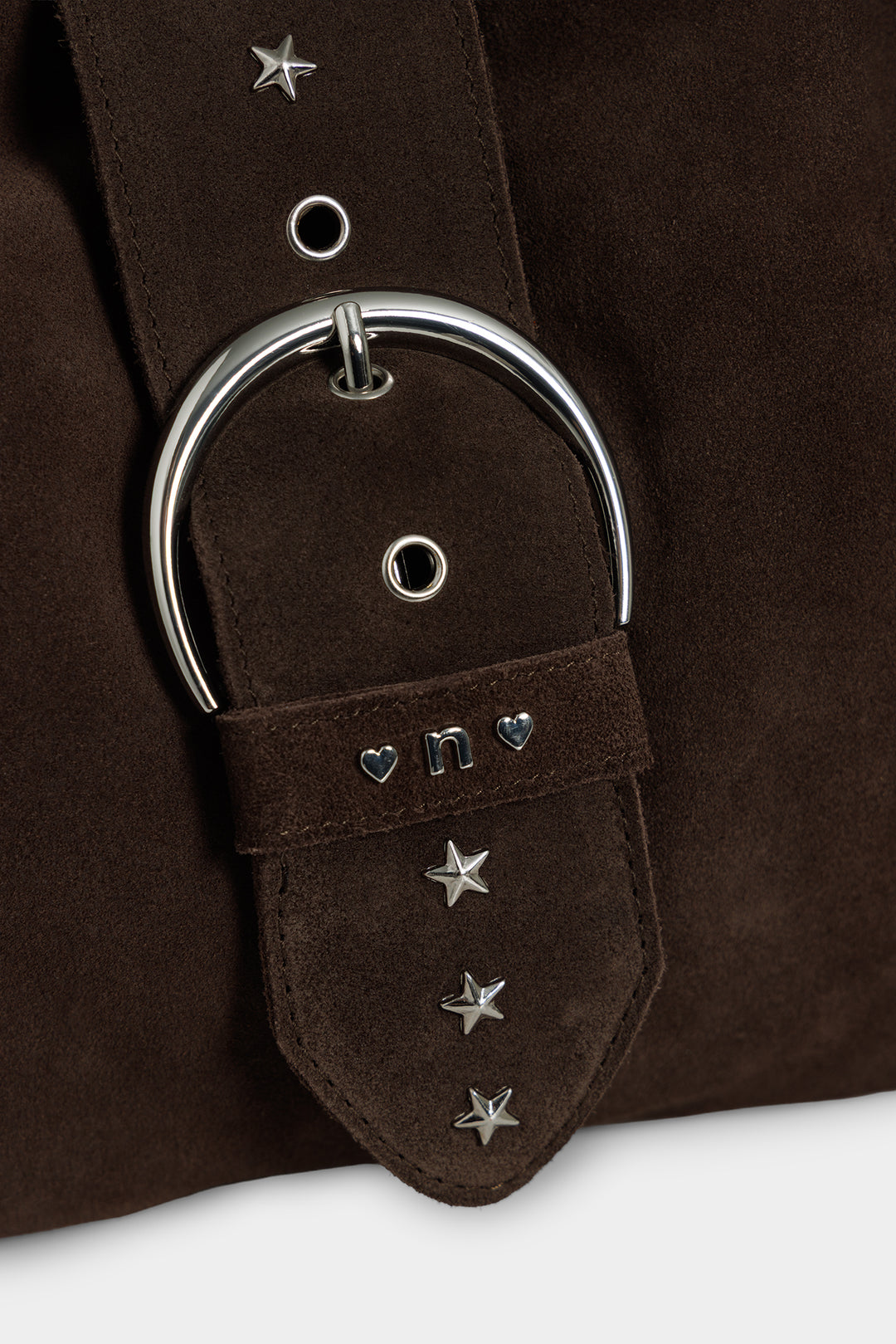 BUCKLE LEATHER SHOPPER BAG