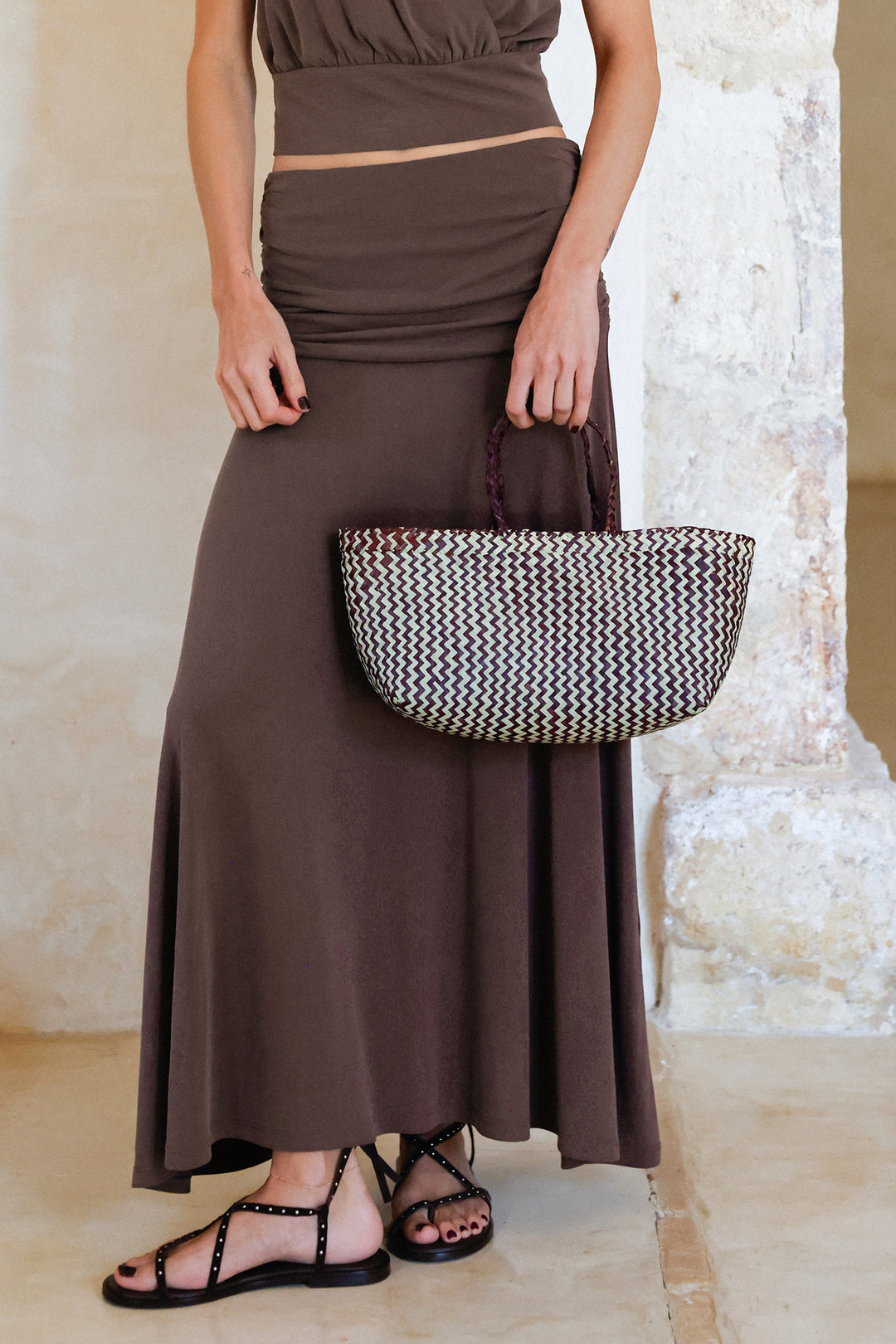 BOLSO RAFIA BICOLOR