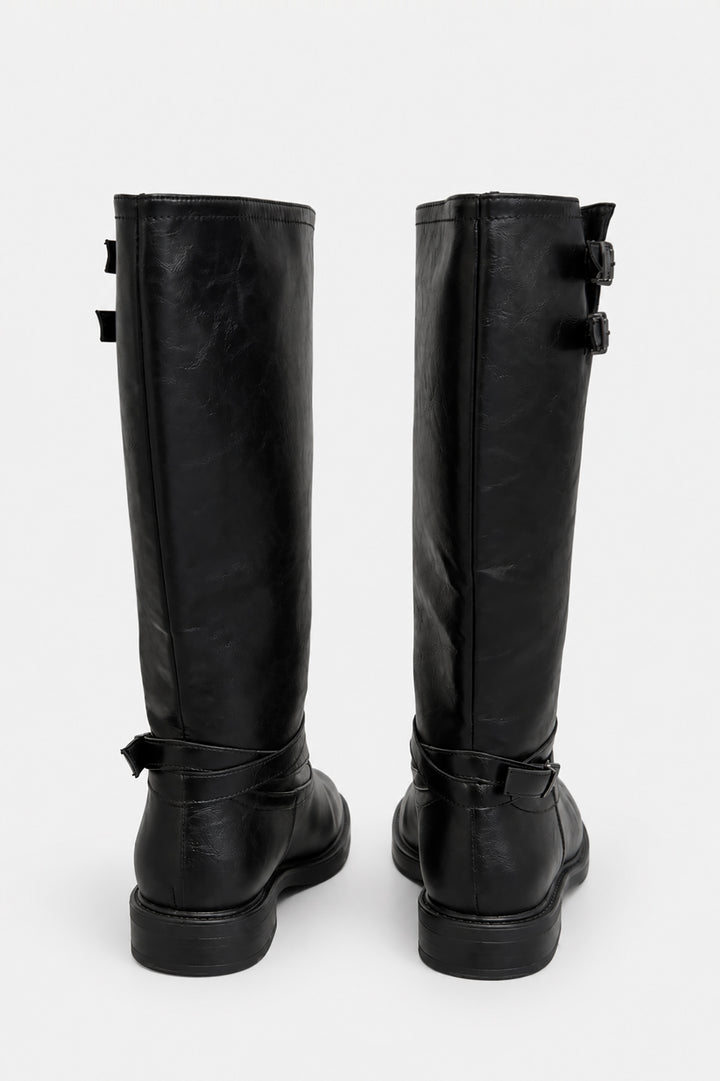 BUCKLED HIGH BOOT
