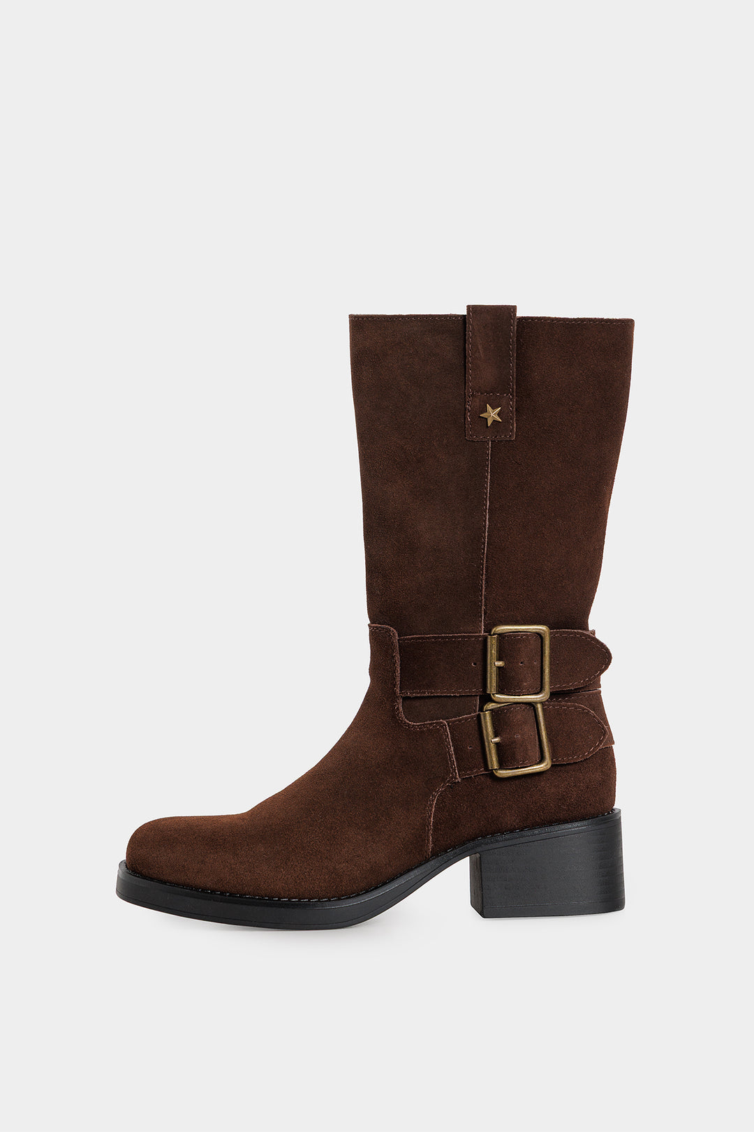 BOTA BIKER PIEL HEBILLA
