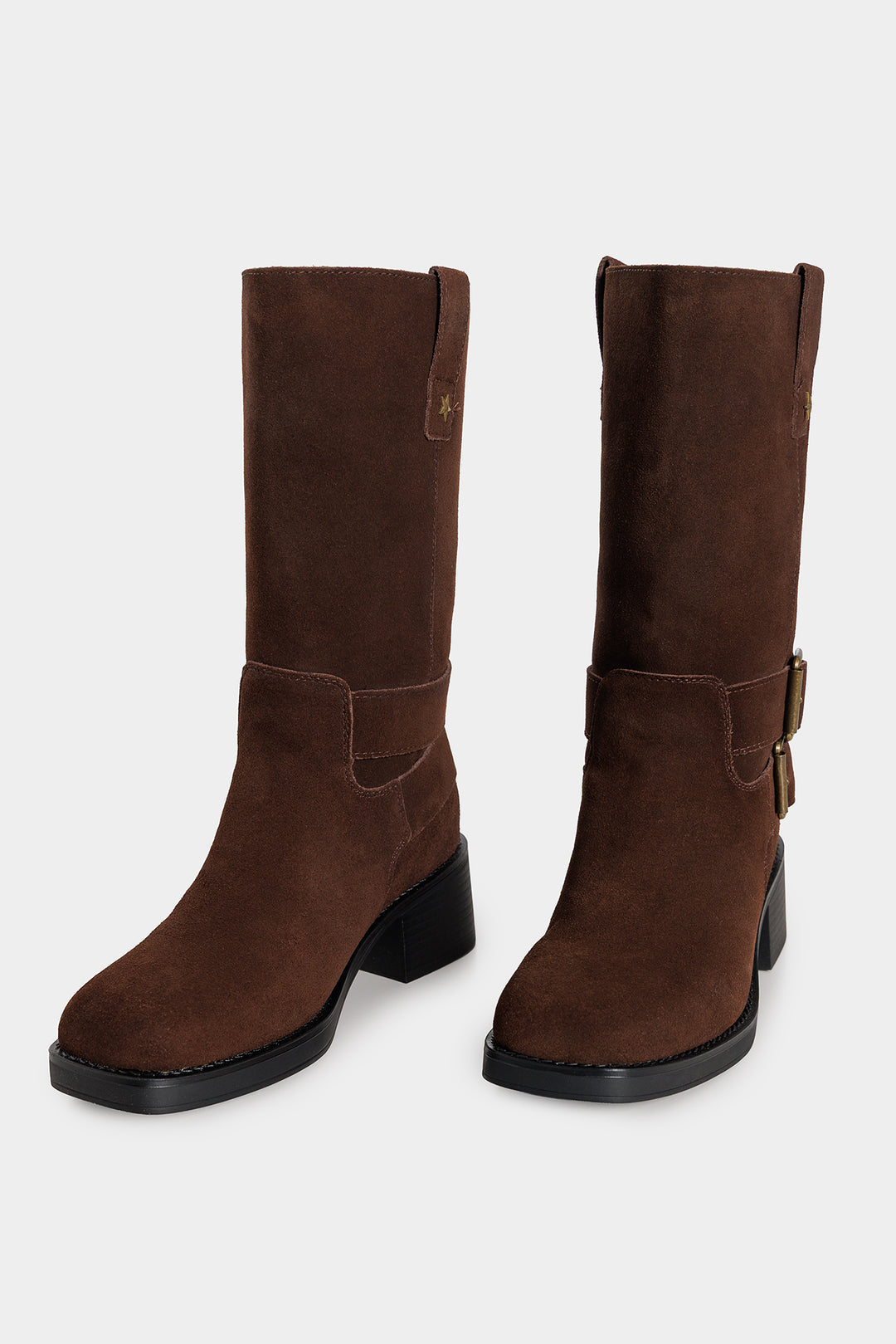 BOTA BIKER PIEL HEBILLA