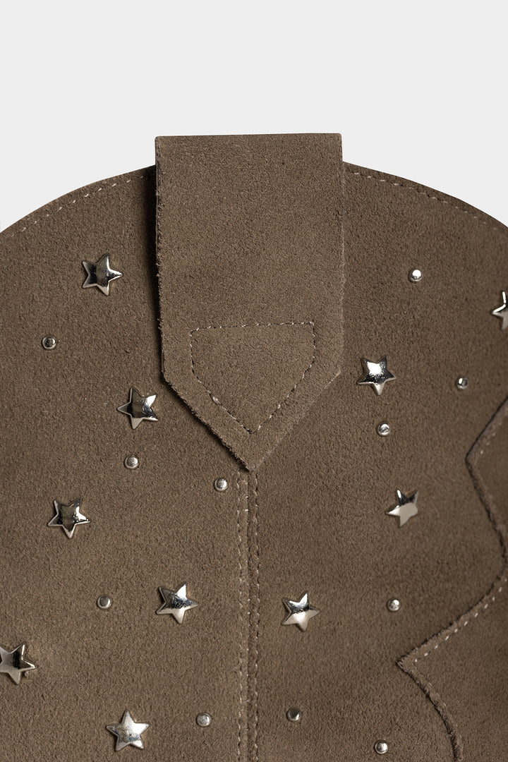 SUEDE STUDDED STAR BOOT