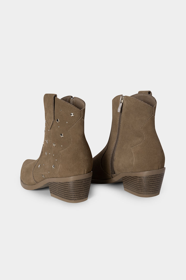 SUEDE STUDDED STAR BOOT