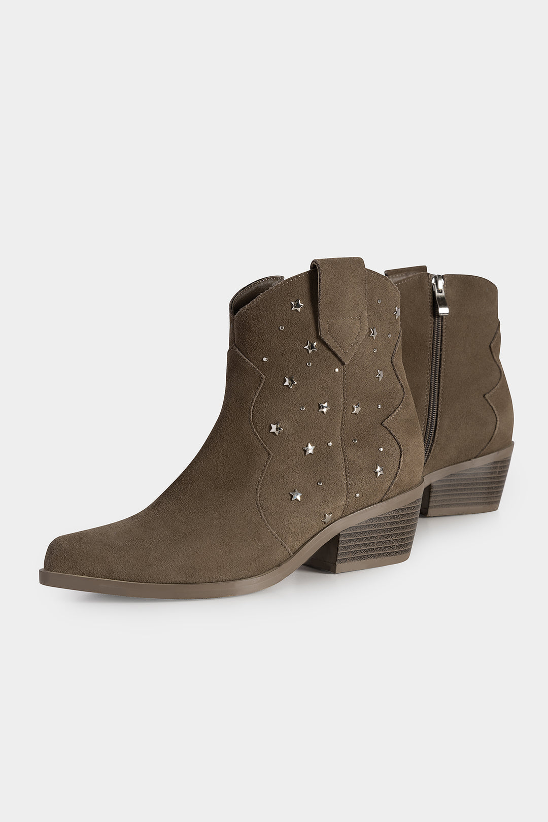 SUEDE STUDDED STAR BOOT