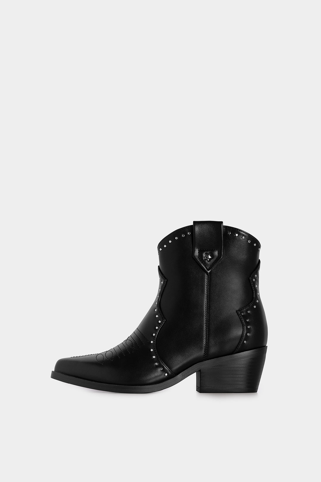Studded Cowboy Boot Black Boot Noon Spain