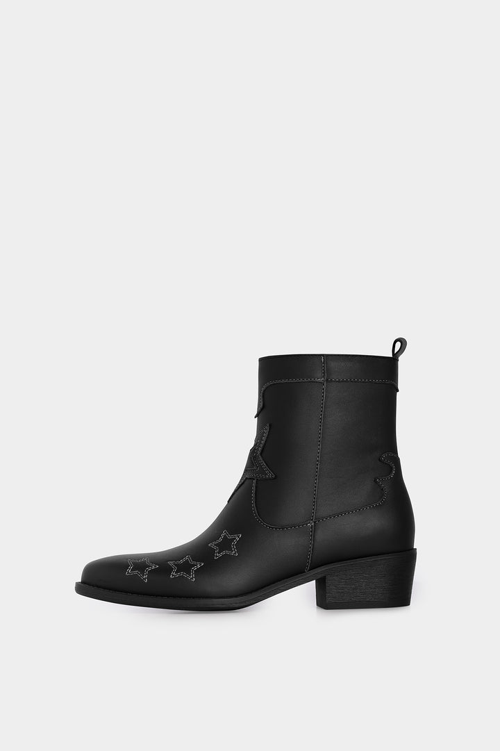 Star leather boot
