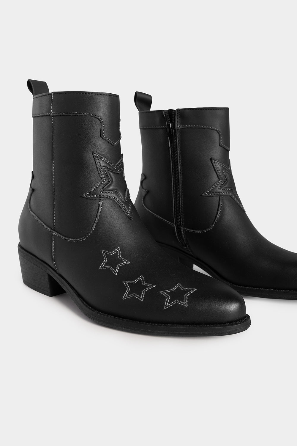 Star leather boot